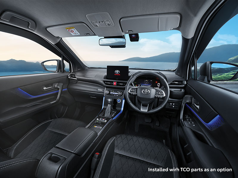 Full Dashboard with Sleek New Black Interior Panel