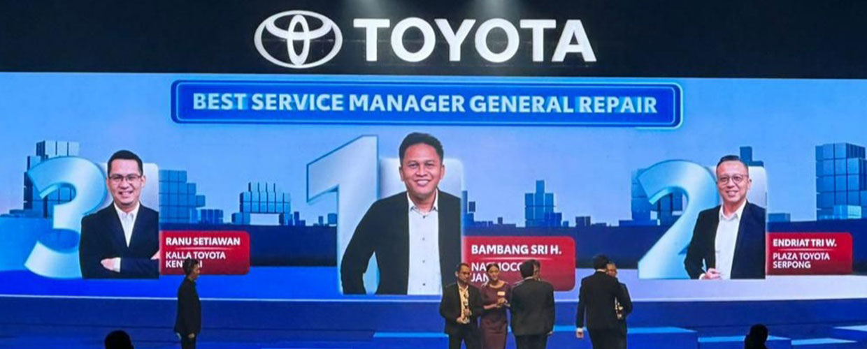 Ranu Setiawan dari Kalla Toyota Raih Top 3 Best National Service Manager General Repair di Toyota Dealer Convention 2024