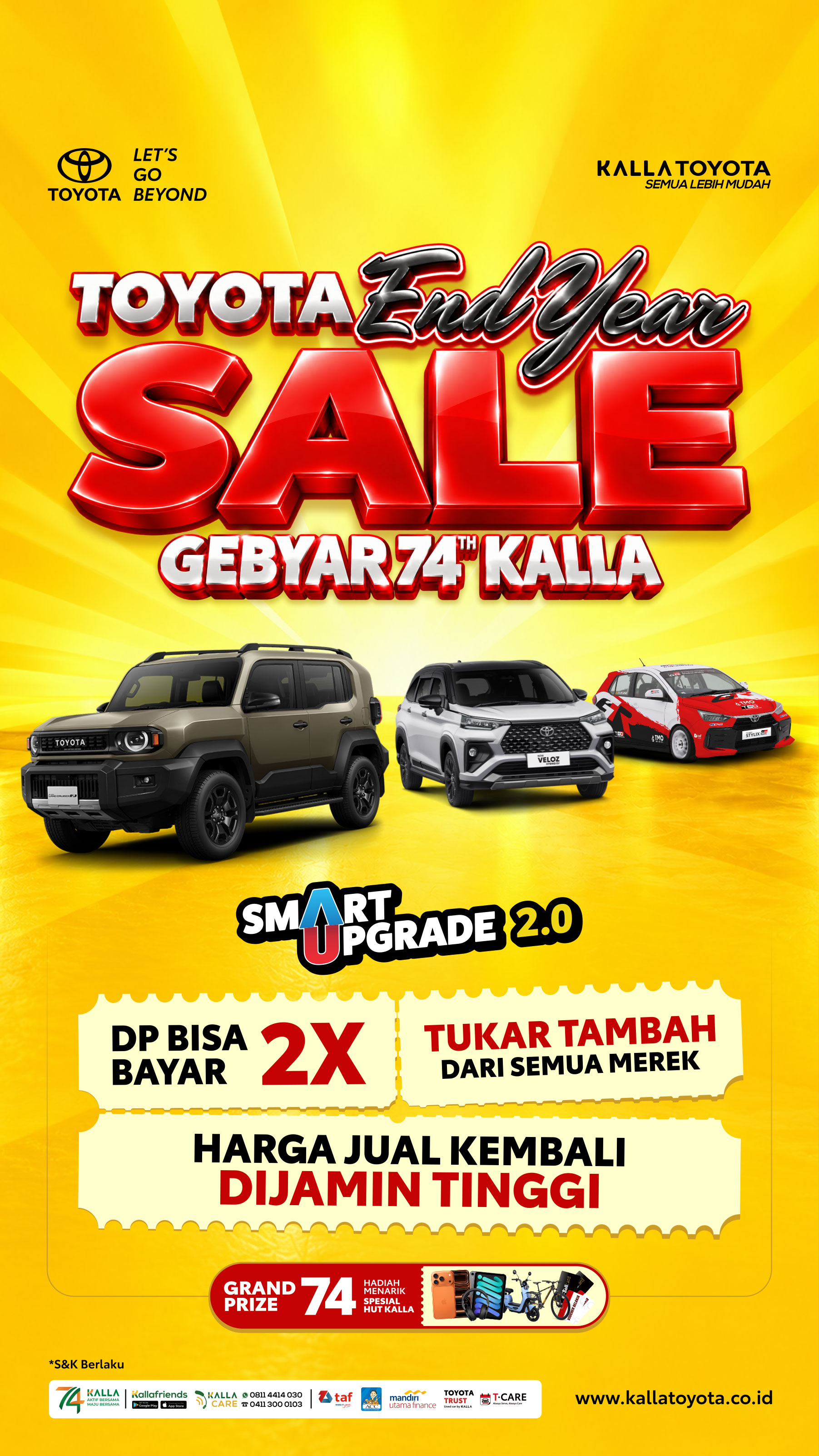TOYOTA END YEAR SALE | GEBYAR 74Th KALLA